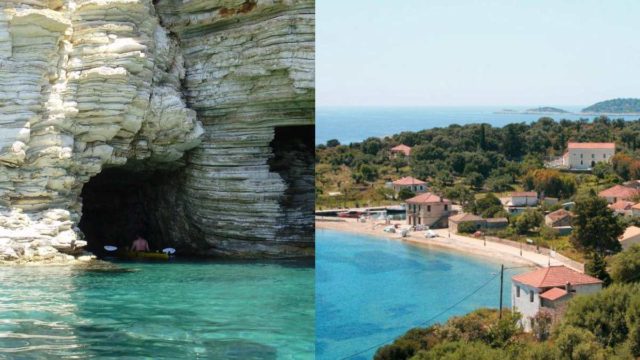Το εισιτήριο κοστίζει μόνο 3 ευρώ: Το υπέροχο νησί της Ελλάδας με τον πέτρινο ανεμόμυλο και τη σπηλιά σύμβολο (Video)