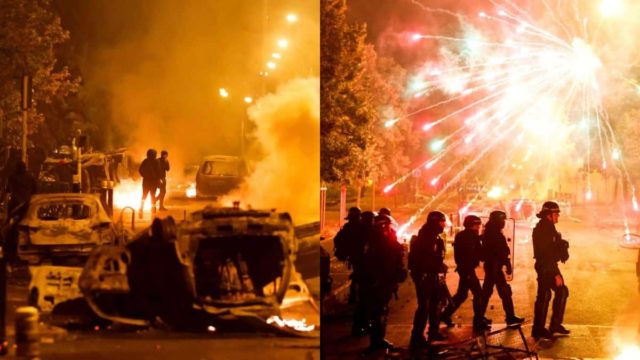 Νύχτα «μάχης» στην Γαλλία: Νεκρός 50χρονος στην Γουιάνα από αδέσποτη σφαίρα –  45.000 αστυνομικοί στους δρόμους