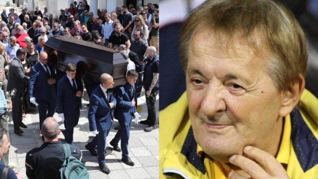 Αβάσταχτος πόνος στην κηδεία του Γιώργου Γεωργίου: Συντετριμμένες η σύζυγος και η κόρη του – Πλήθος κόσμου στο τελευταίο «αντίο» στον αθλητικογράφο (photos)