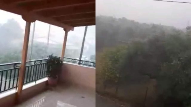 «Κατακλυσμός του Νώε» στην Αχαΐα: Ακραία καιρικά φαινόμενα στην Αιγιαλεία – Χαλάζι και ισχυροί άνεμοι στα Καλάβρυτα (video)