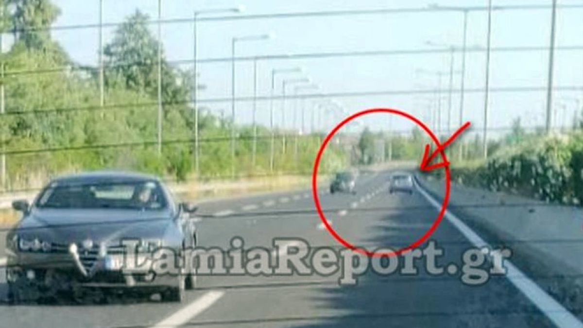 Απίστευτο! Γυναίκα οδηγούσε ανάποδα στην εθνική οδό Λαμίας – Αθηνών (photo)