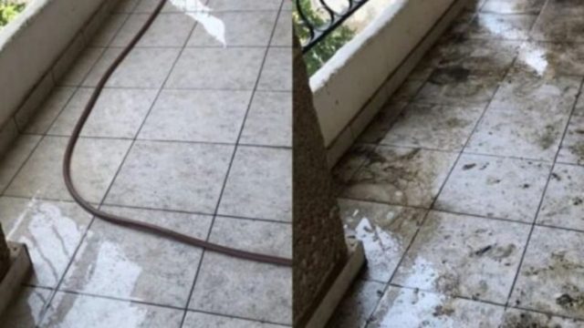 Πλακάκια βεράντας: Καθαρίστε τα από τη σκόνη και τη βροχή με λεμόνι και 1 ακόμα υλικό