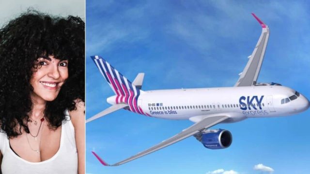 Sky Express: Η Μαρία Σολωμού απαίτησε να ταξιδέψει με τον σκύλο της, χωρίς βιβλιάριο, επειδή απλά είναι η… Μαρία Σολωμού!