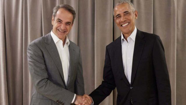 Συνάντηση Μητσοτάκη – Ομπάμα στην Αθήνα: «Οι αξίες που μοιραζόμαστε το κοινό νήμα στη συνάντησή μας»