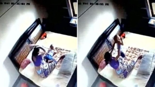Υποπτευόταν πως η σύζυγό του χτυπάει το παιδί τους – Αυτό που φαίνεται στην κρυφή κάμερα θα σας σοκάρει!