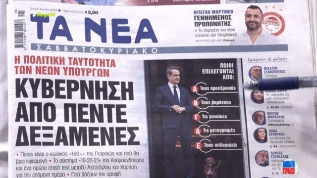 Τα πρωτοσέλιδα των εφημερίδων (24/6)