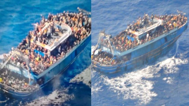 Σκηνές τρόμου: Στοιβαγμένοι εκατοντάδες μετανάστες πλέουν προς τον θάνατο – Φωτογραφία σοκ λίγα λεπτά πριν την τραγωδία της Πύλου