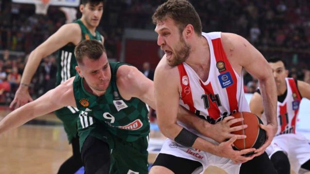 Ολυμπιακός-Παναθηναϊκός 73-70: Νίκη μετά από «θρίλερ» για το 1-0 στους τελικούς της Basket League