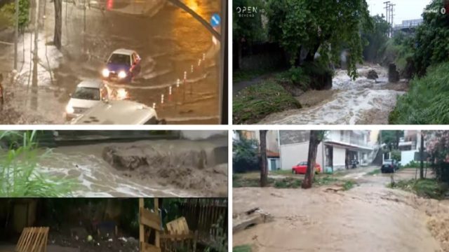 Στο ίδιο έργο θεατές: Στο έλεος της κακοκαιρίας η Θεσσαλονίκη! «Πλημμύρισαν σπίτια, οι δρόμοι έγιναν ποτάμια! Είναι η δεύτερη φορά σε 2-3 μήνες» – Οργή και απόγνωση των κατοίκων (Video)