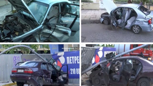Τροχαίο σοκ στην Κηφισιά: Άμορφη μάζα τα αυτοκίνητα! 6 τραυματίες μετά από τη σύγκρουση – Οι τέσσερις φέρουν σοβαρά τραύματα (Video)
