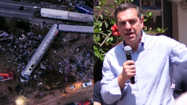 Εκλογές 2023 – Αιχμές Τσίπρα για την τραγωδία στα Τέμπη: «Βρισκόμαστε μπροστά σε μια επιχείρηση απόλυτης συγκάλυψης»