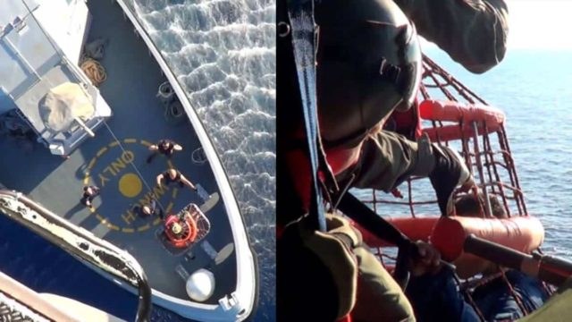 Ναυάγιο στην Πύλο: Βίντεο ντοκουμέντο από τη δραματική επιχείρηση διάσωσης των μεταναστών – Πλάνα μέσα από το Super Puma