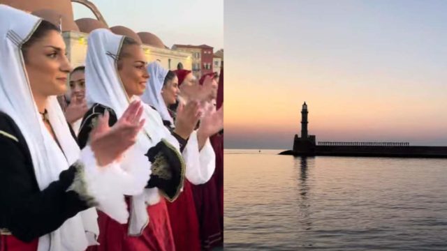 Κρητική μαγεία: Χόρεψαν πεντοζάλη πάνω στον Φάρο των Χανίων! (video)