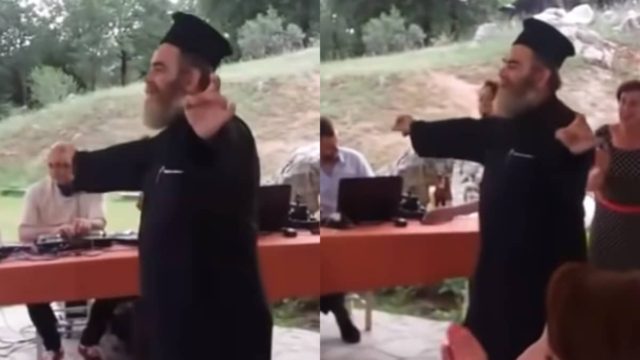 Το λέει η ψυχούλα του: Το ζεϊμπέκικο παπά σε γλέντι που ξεσήκωσε τους πάντες (video)