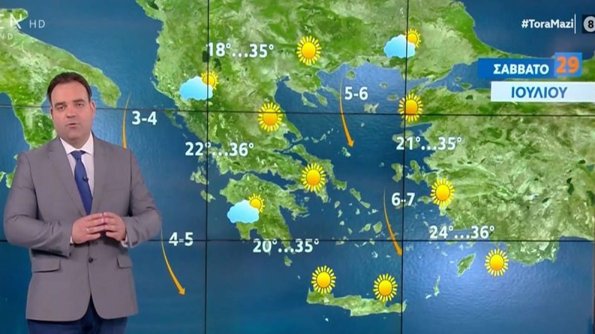 Ανατροπή από τον Κλέαρχο Μαρουσάκη για τον καύσωνα: «Μουσώνες θα κυριαρχήσουν στο Αιγαίο…»