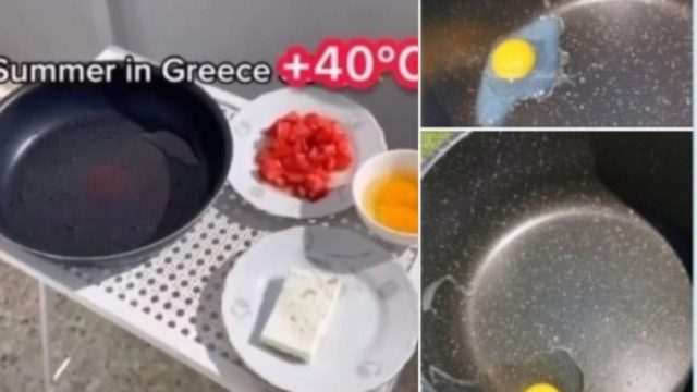 Αυγά ψητά στον… ήλιο! «Συνταγές» καύσωνα σε Κύπρο και Ελλάδα
