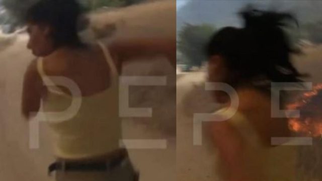 «Πάμε! Πάμε!»: Δημοσιογράφος του Open έτρεψε για να μην καεί ζωντανή! (video)