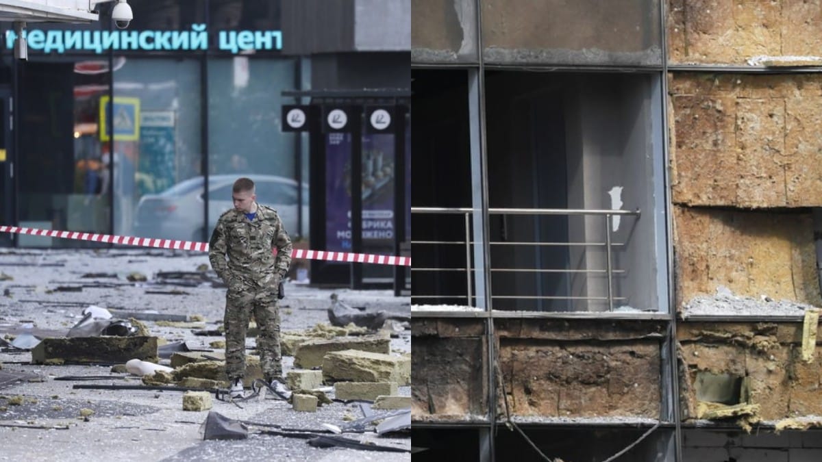 Επιθέσεις με drone στην καρδιά της Μόσχας – Ένας τραυματίας, εικόνες καταστροφής σε κτίρια