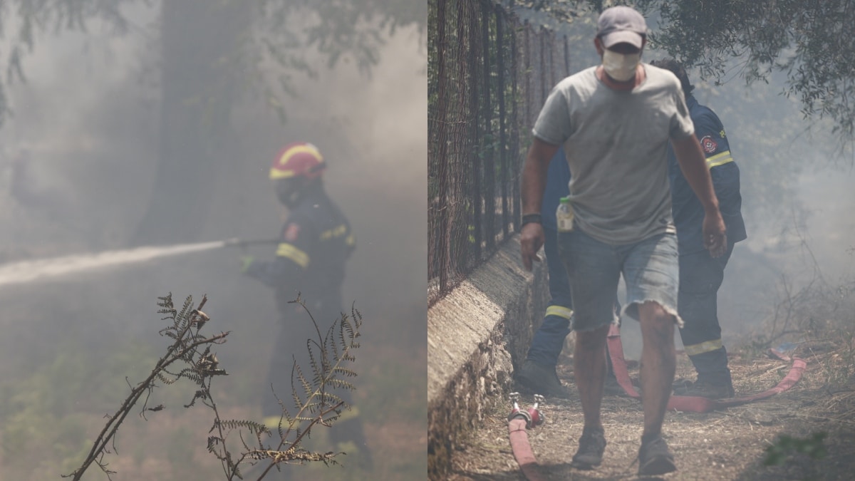Συναγερμός στην Κέρκυρα: Η φωτιά μπήκε στο χωριό Λούτσες – Καίγονται σπίτια
