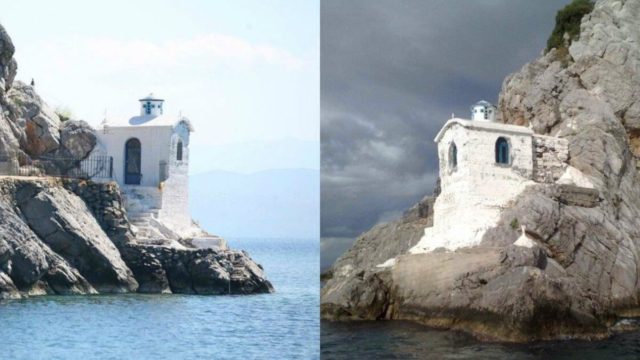 Χτίστηκε από χώμα και κρασί: Το απομακρυσμένο εκκλησάκι στην άκρη ενός βράχου που ελάχιστοι γνωρίζουν