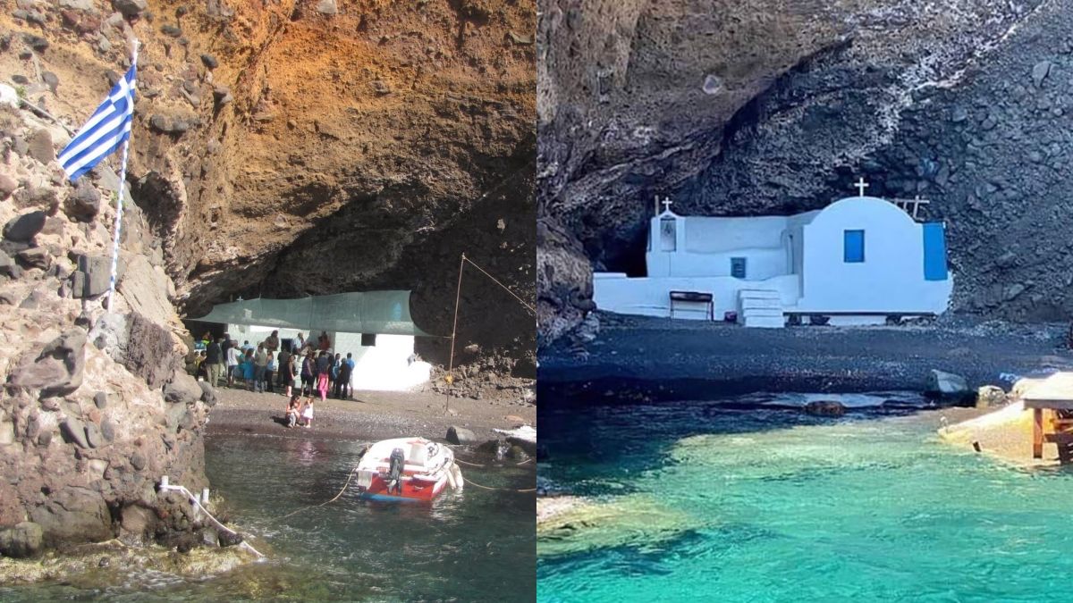 Απόκοσμο και ερημικό: Το εκκλησάκι των Κυκλάδων που είναι χτισμένο σε σπηλιά και μπορείς να φτάσεις μόνο με βάρκα