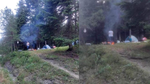 Ανεκδιήγητοι εκδρομείς, ενώ η Ελλάδα φλέγεται, άναψαν φωτιά για μπάρμπεκιου μέσα στο δάσος της Πίνδου!