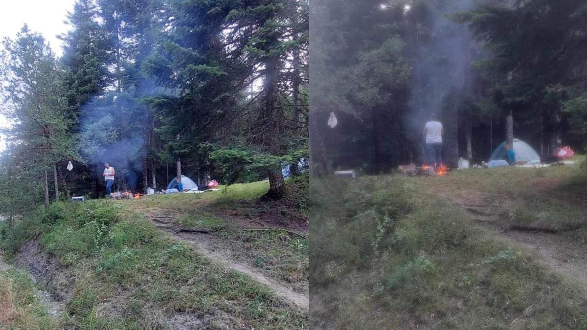 Ανεκδιήγητοι εκδρομείς, ενώ η Ελλάδα φλέγεται, άναψαν φωτιά για μπάρμπεκιου μέσα στο δάσος της Πίνδου!