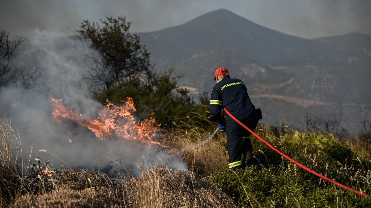 Φωτιά στον Βαρνάβα – Επί τόπου ισχυρή πυροσβεστική δύναμη