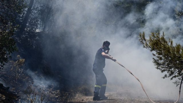 Φωτιά στα Δερβενοχώρια: Εκκένωση τεσσάρων οικισμών – Κατευθύνεται προς Μάνδρα!
