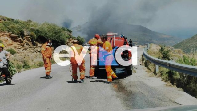 Εύβοια: Ο δήμαρχος Καρύστου κάνει έκκληση για εκκένωση του χωριού Ποτάμι- «Η φωτιά είναι πολύ μεγάλη» (video)
