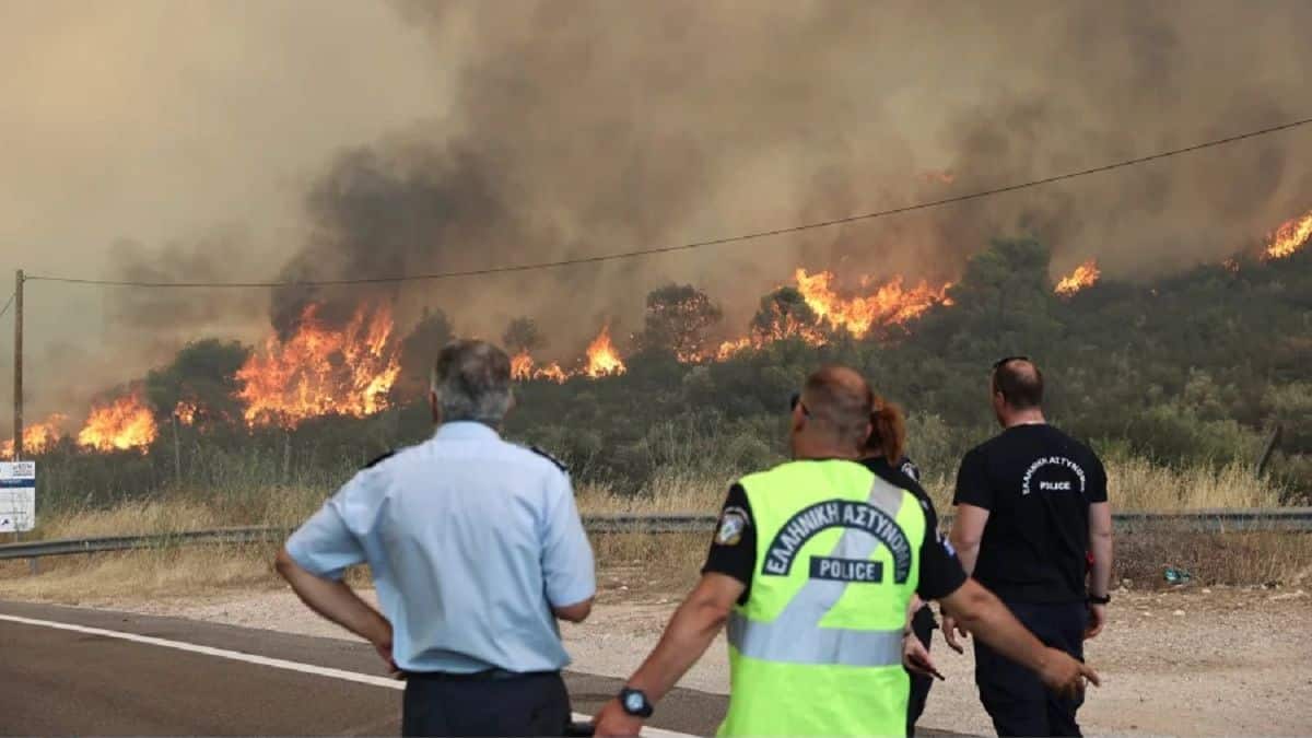 Εξαπλώνεται η φωτιά στην Κέρκυρα: Το 112 ζητά την απομάκρυνση των πολιτών – «Εκκενώστε τώρα» (photo)