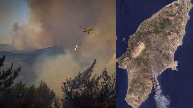 Φωτιά στη Ρόδο: Σε κατάσταση έκτακτης ανάγκης όλο το νησί
