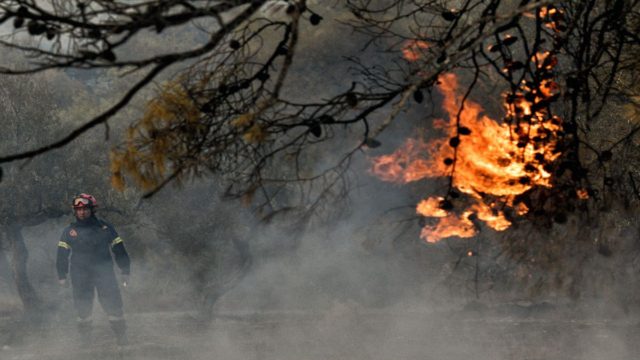 Μεγάλη φωτιά κατακαίει σε δασική έκταση στο Λουτράκι – Στο σημείο ισχυρές δυνάμεις της Πυροσβεστικής