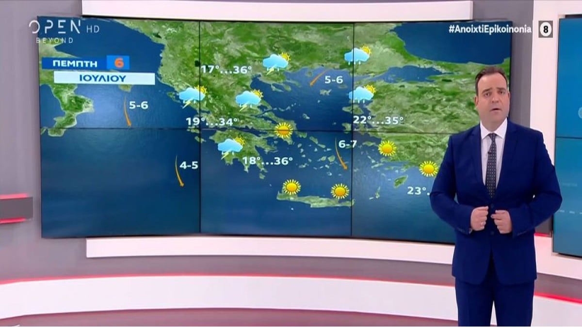 Ανατροπή από τον Κλέαρχο Μαρουσάκη για τον καύσωνα: «Όλο αυτό να έχει μια διάρκεια 72 ή και 96 ωρών…» (Video)