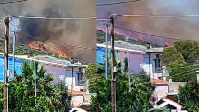 Ισχυρή πυρκαγιά στο Νέο Κουβαρά Αττικής! Μια ανάσα από σπίτια οι φλόγες