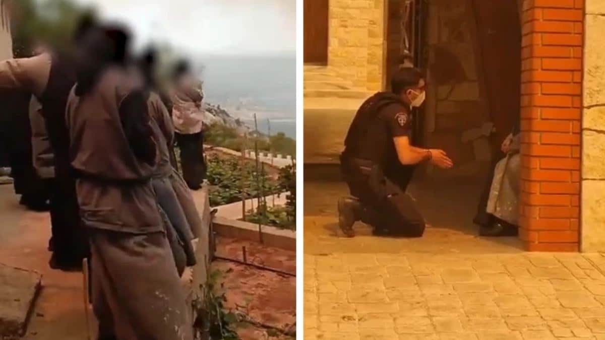 Φωτιά στα Δερβενοχώρια: Η προσπάθεια αστυνομικών να πείσουν μοναχές να εκκενώσουν μοναστήρι στη Μάνδρα (Video)