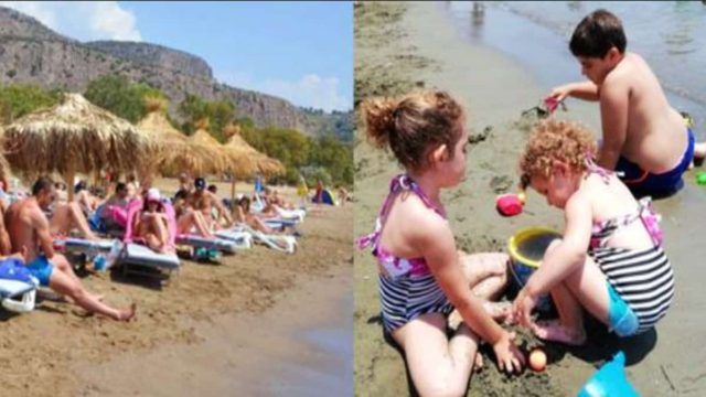 Θερμή παράκληση: Την επόμενη φορά που θα πάτε παραλία, παραχωρήστε τις μπροστά ξαπλώστρες σε γονείς με παιδιά