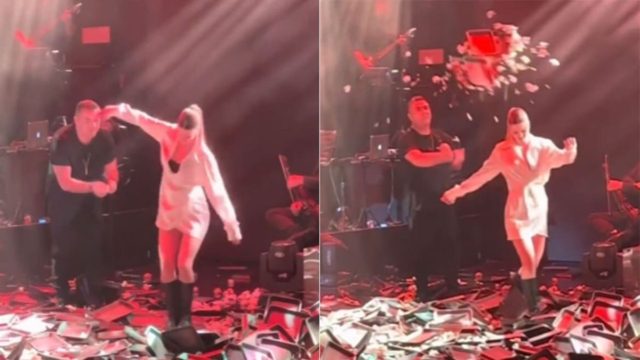 «Bουνά» από γαρύφαλλα: Η γυναίκα που εντυπωσίασε με το ζεϊμπέκικό της τον Ρέμο (vid)