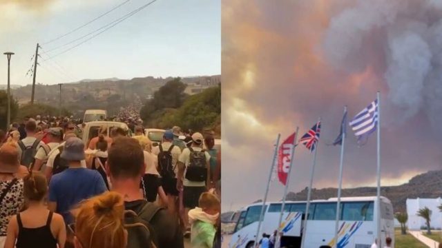 Ρόδος – Σοκάρει μαρτυρία κατοίκου: «Πέντε μέρες καιγόμαστε και σήμερα, που καίγονται τα ξενοδοχεία, ξύπνησαν»