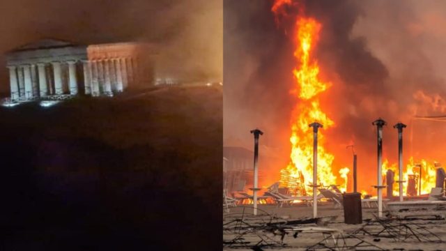Η «κόλαση του Δάντη» στην Σικελία: Κινδύνευσε να καεί ο αρχαίος ναός της Σεγέστα στη Σικελία – Δύο νεκροί ο μέχρι τώρα απολογισμός