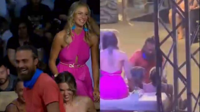 Survivor All Star: Τον λες και αδιάφορο… – Η στιγμή που ο Μάριος Πρίαμος συναντά την Καρολίνα Καλύβα (video)
