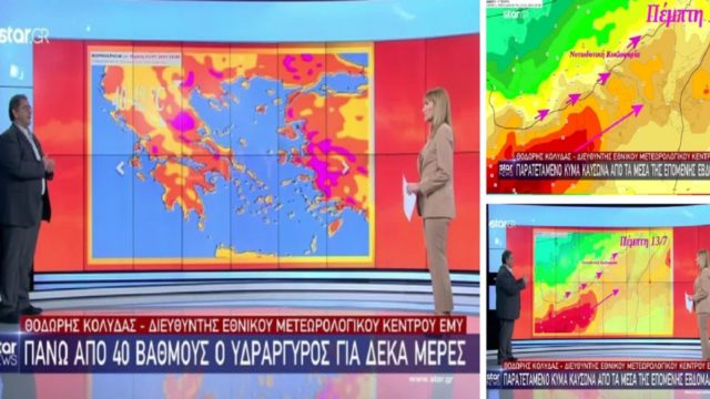 Θοδωρής Κολυδάς: «Έρχεται μεγάλο “κύμα” καύσωνα στην Ελλάδα με 42αρια! “Φλέγεται” η Μεσόγειος» – Πότε και πού θα “χτυπήσει” κόκκινο ο υδράργυρος