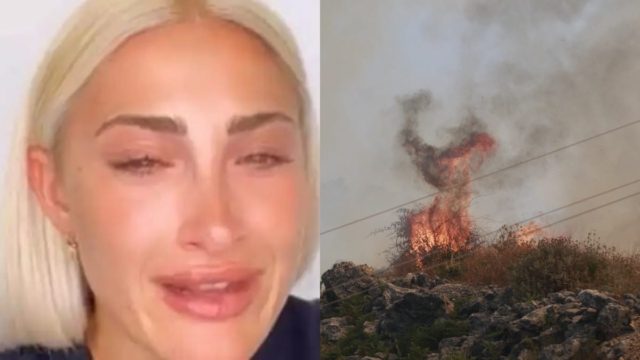 «Καιγόμαστε, βοηθήστε μας» – «Λύγισε» η Ιωάννα Τούνη για τη φωτιά στην Κέρκυρα