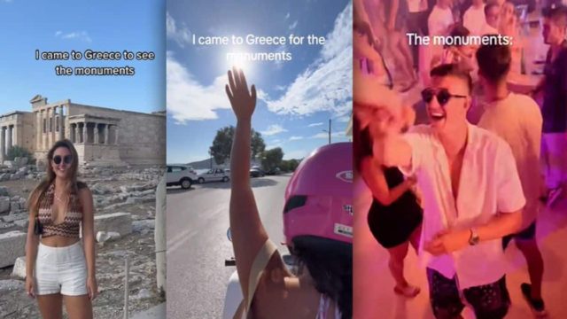 Viral οι Έλληνες άνδρες από τουρίστριες στο TikTok – «Ήρθαμε να δούμε τα μνημεία….» (video)