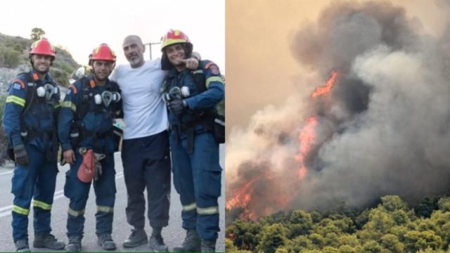 Στο πύρινο μέτωπο της Ρόδου ο Βαλάντης – Η δεκαήμερη μάχη με τις φλόγες και το συγκινητικό μήνυμα