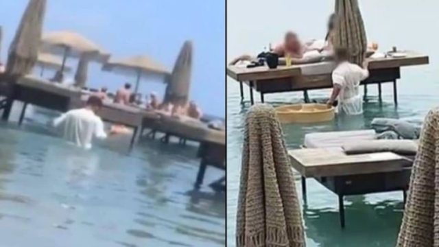 Νέο βίντεο ντροπής από τη Ρόδο – Δεν είναι μόνο ο σερβιτόρος στη θάλασσα