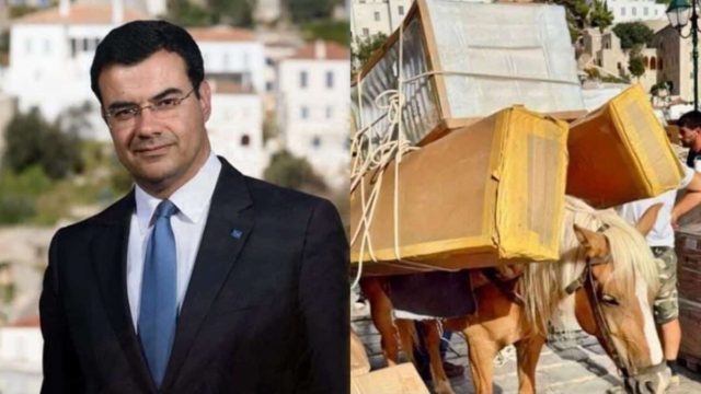 Δήμαρχος Ύδρας: «Γίνεται 200 χρόνια στο νησί» – Νέα απάντηση μετά τον σάλο του υπερφορτωμένου γαϊδουριού (video)