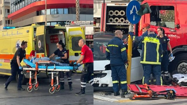 Τροχαίο στο Φάληρο με πολλούς τραυματίες – Αυτοκίνητο συγκρούστηκε με λεωφορείο