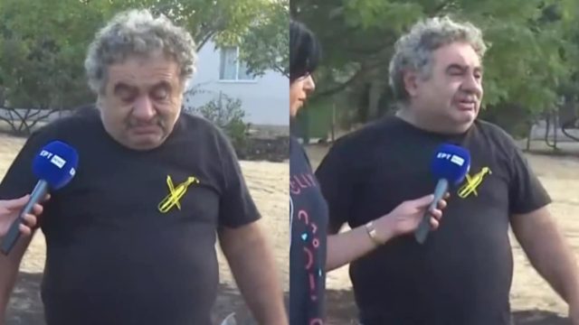 Φωτιά στην Αλεξανδρούπολη: «Κόποι μιας ζωής, δεν έμεινε τίποτα» – «Λύγισε» στον αέρα αγρότης για τις καταστροφές (video)