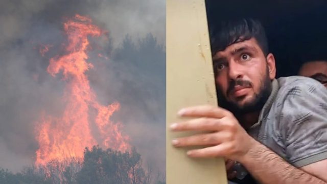 Φωτιές στον Έβρο: Δίωξη για εμπρησμό κατά 13 μεταναστών που είχαν «συλληφθεί» και φυλακιστεί σε τρέιλερ (video)